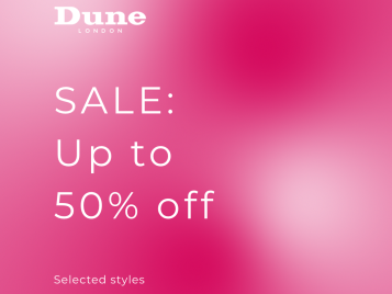 Up to 50% off at Dune London...