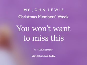 John Lewis Christmas Members' Week