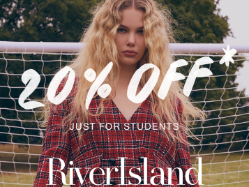 Students get 20% off at River Island...
