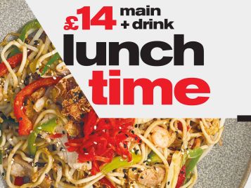 Level up your lunch for just £14 at wagamama.....