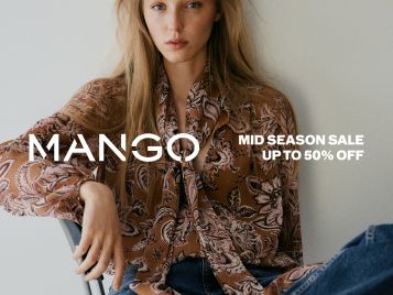 Mid Season Sale up to 50% off at MANGO